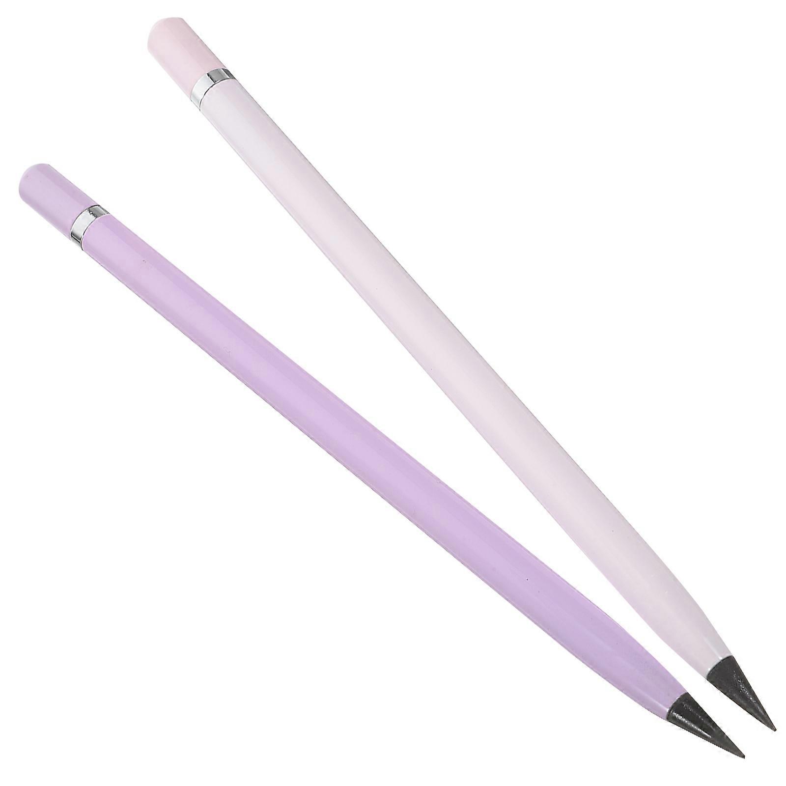 2pcs Everlasting Inkless Metal Sketch Pencil Writing Tool for Students & Artists