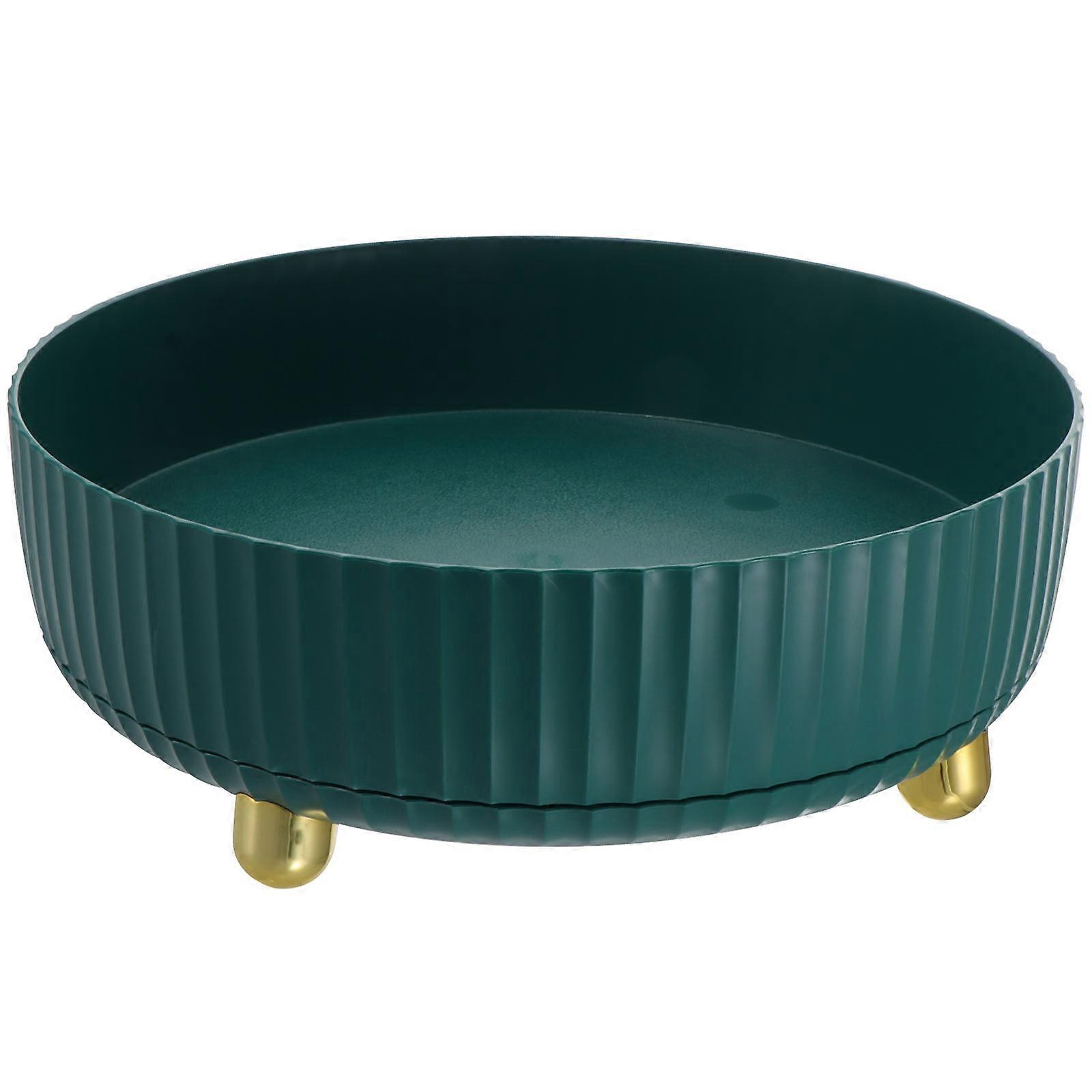 PP Storage Box for Cosmetics and Jewelry Green Color Keeps Desktop Tidy 7.8"x4.3"