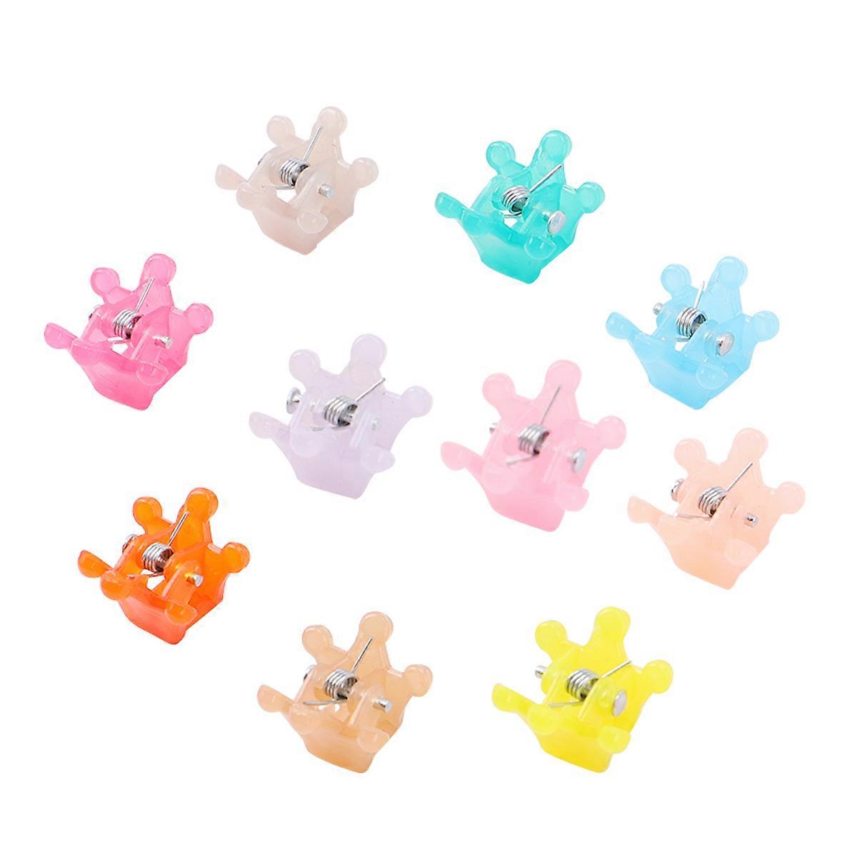 Kroneformet mini hårfeste til barn, gave til fest, 40 stk.