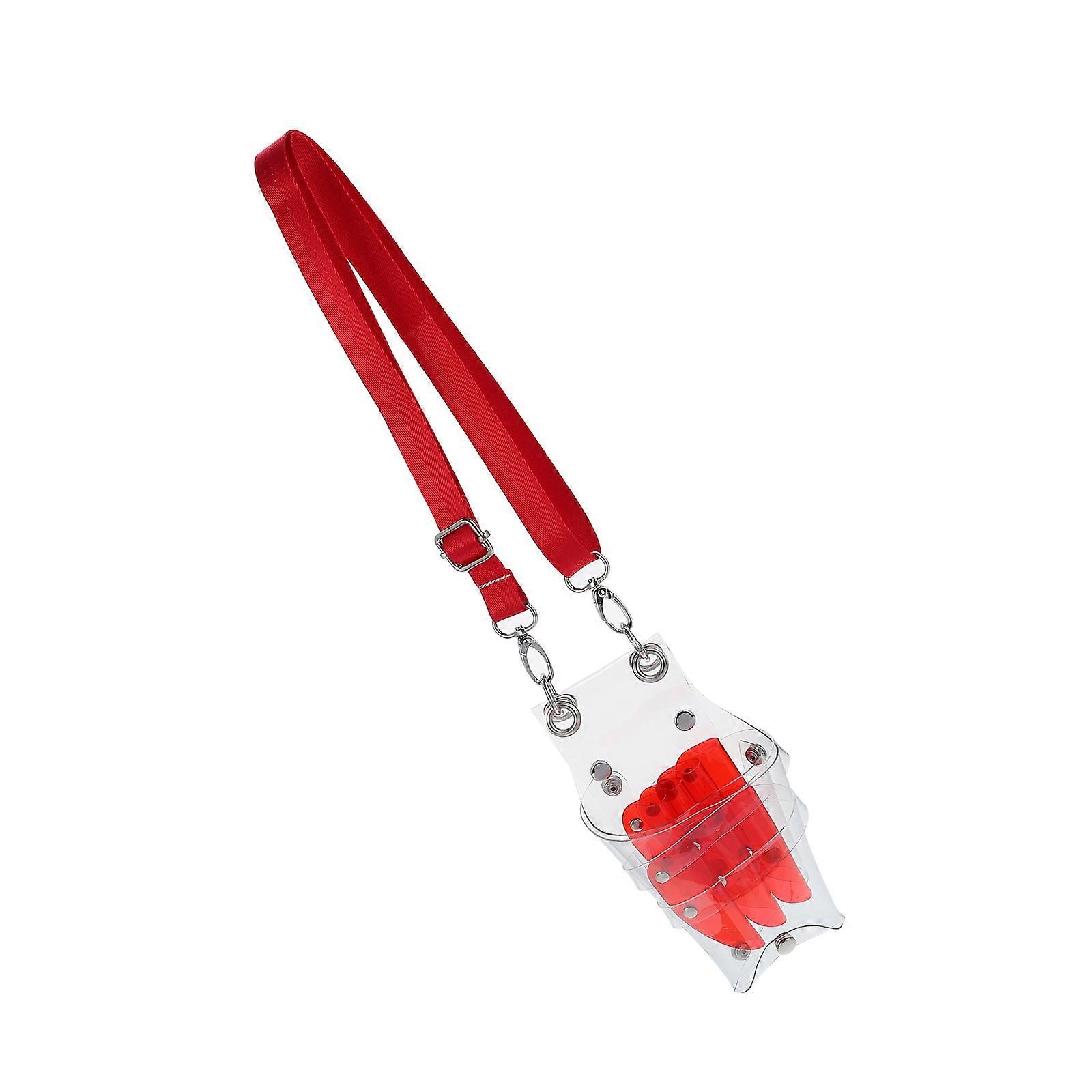 حقيبة مقص حلاقة PVC شفافة ، حزمة خصر متينة أنيقة لمصففي الشعر والحلاقين ، حقيبة تخزين أدوات صالون خفيفة الوزن لسهولة الحمل