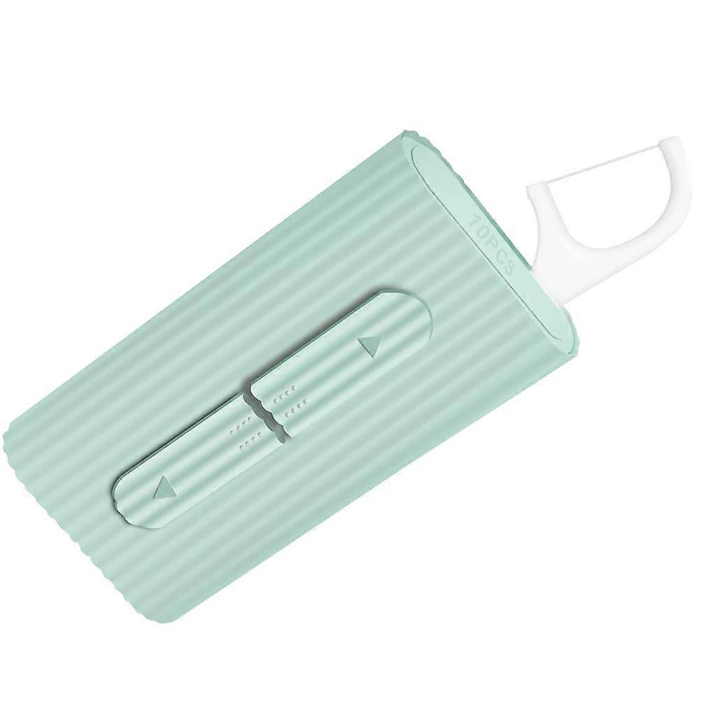 Flosser Picks 1 Set Convenient Teeth Cleaning Tools For Daily Oral Care With Ergonomic Handle In Green Color
