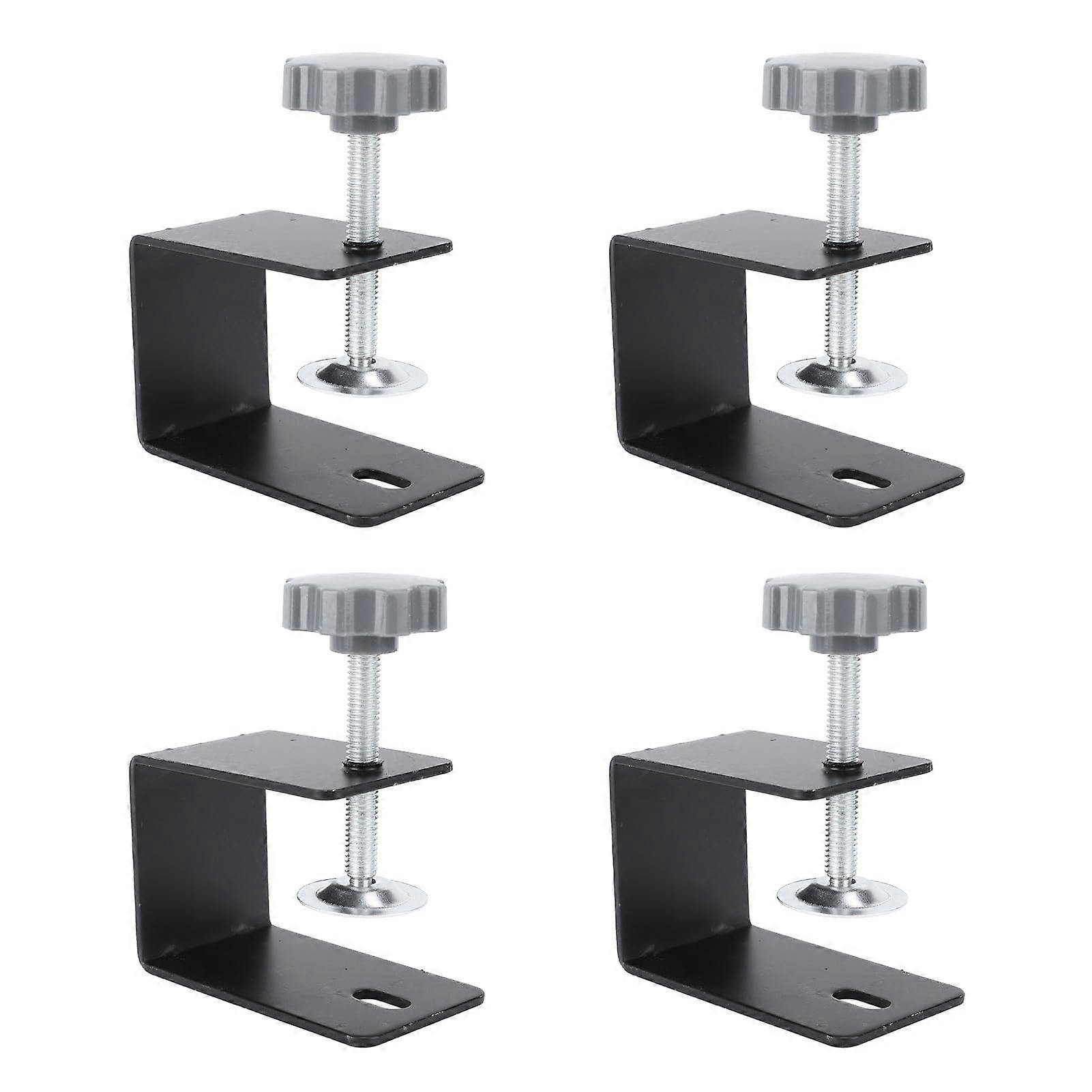 Stainless Steel Drawer Front Mounting Clamps for Wood Panels, Tables and Benches with High-Strength Rod for Efficient Installation