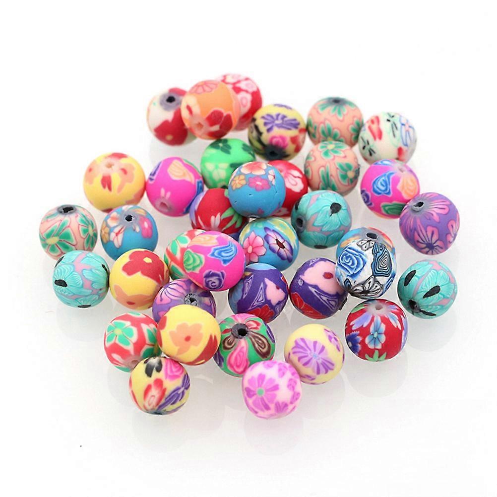 حبات الطين الملونة لصنع المجوهرات 300 قطعة خرز زخرفية ملونة متنوعة لمشاريع DIY والصياغة