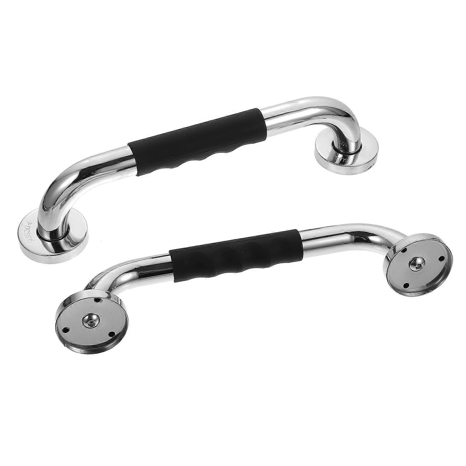 Bathroom Non-Slip Handgrip 2Pcs Safety Support Handle For Elders Practical Design With Round Edges