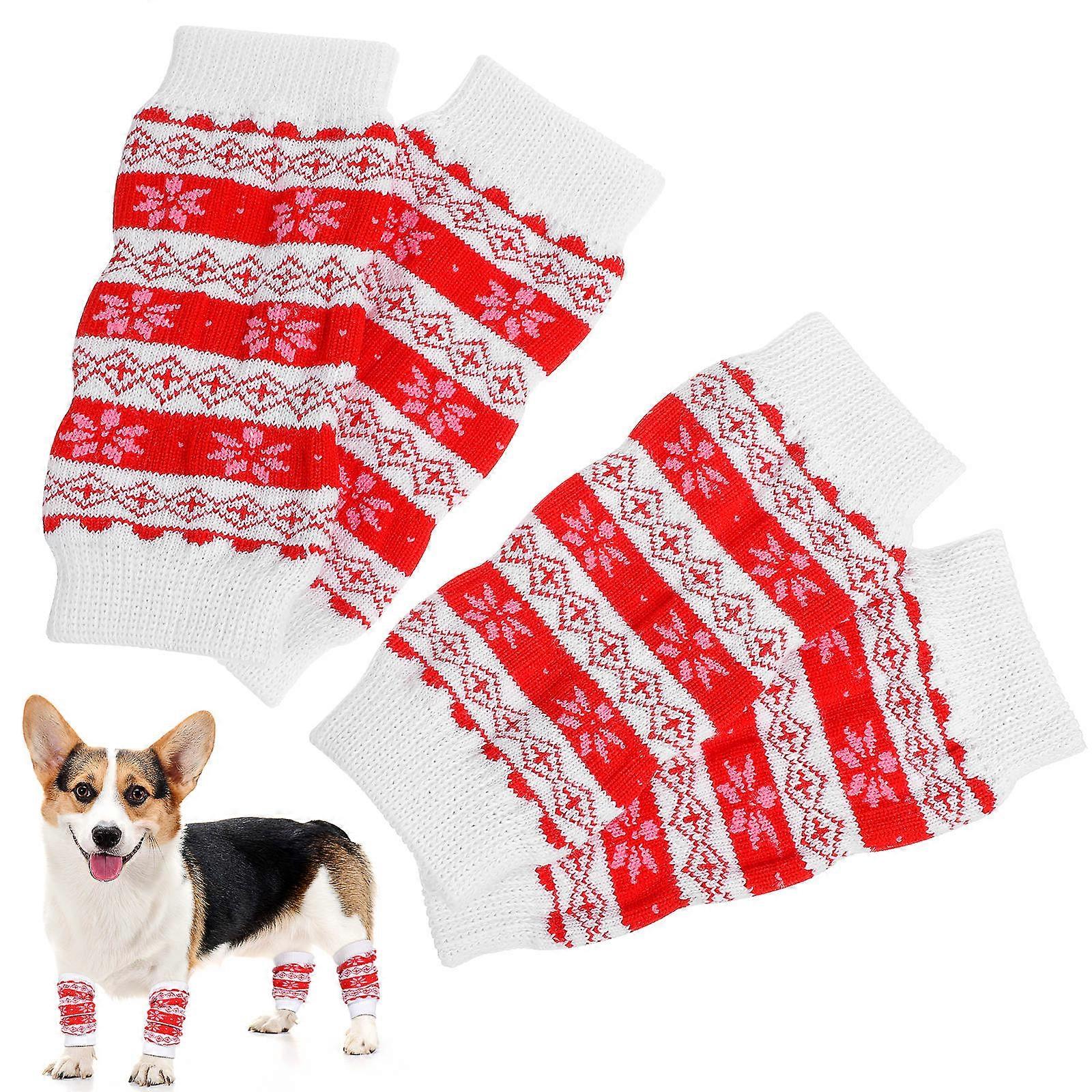 Warm Knee Pad For Pet Cats And Dogs In Assorted Color For Indoor Use And Outdoor Use 4Pcs