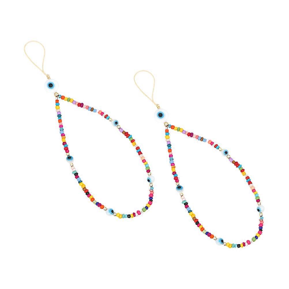 Phone Necklace 2Pcs Daily Use Phone Decoration Assorted Color Durable And Stylish