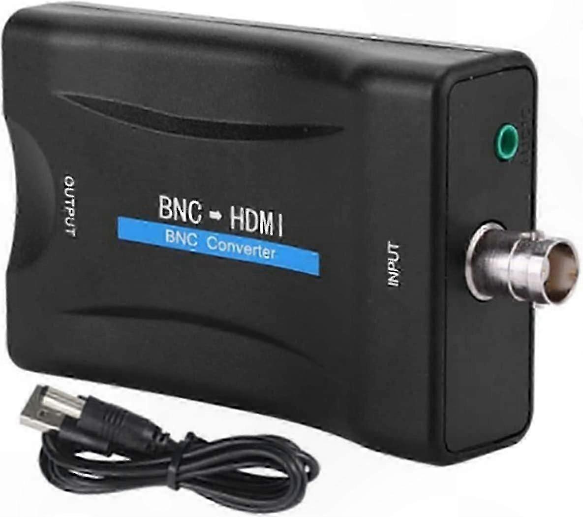 HDMI to BNC Video Converter Adapter, HD 1080P/720P Display Adapter, Compatible with CCTV Systems