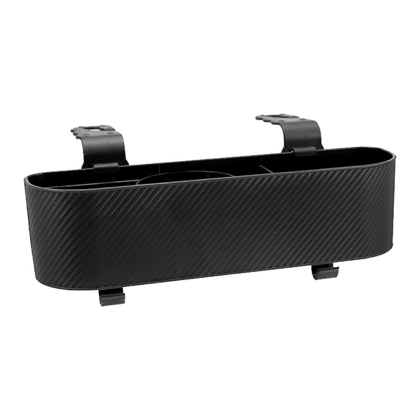 Multifunctional headrest car organizer with cup holder and storage