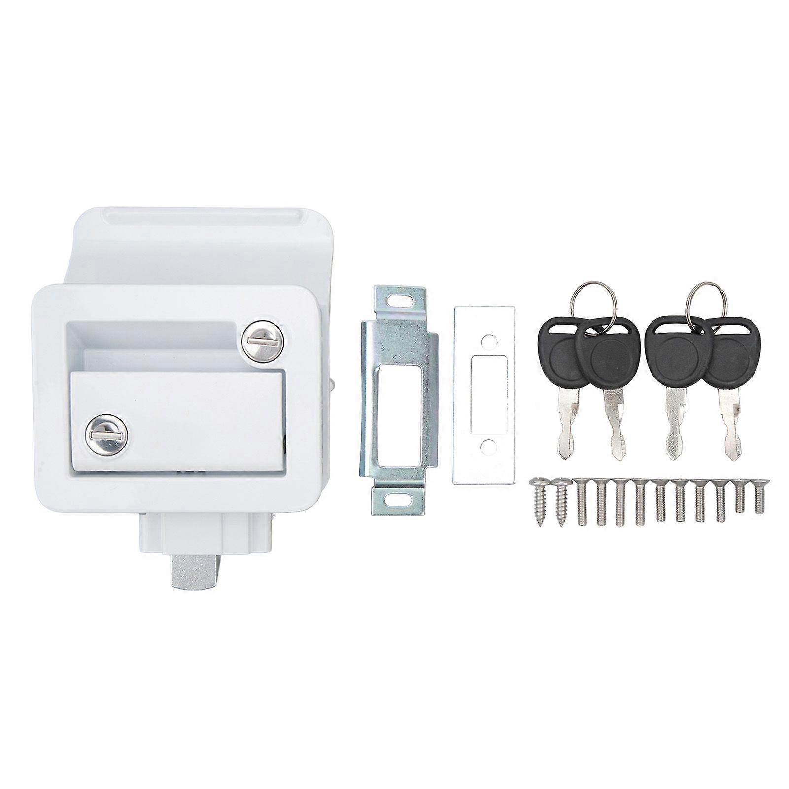 Camper door latch lock for travel trailers quick response safe