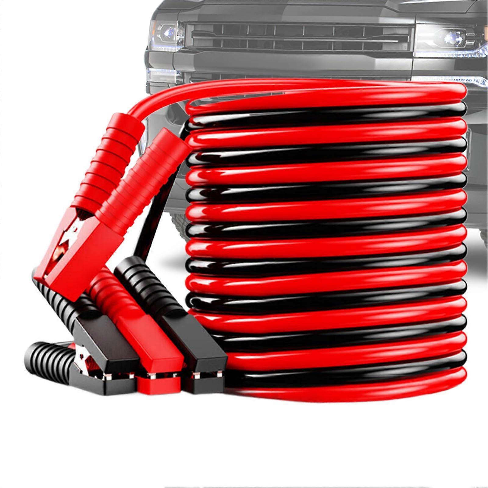 Long Jump Starter Cables 12V 24V With Crocodile Clips For Truck Car Dead Batteries 1.5-3.0L Emergency Aid Accessory