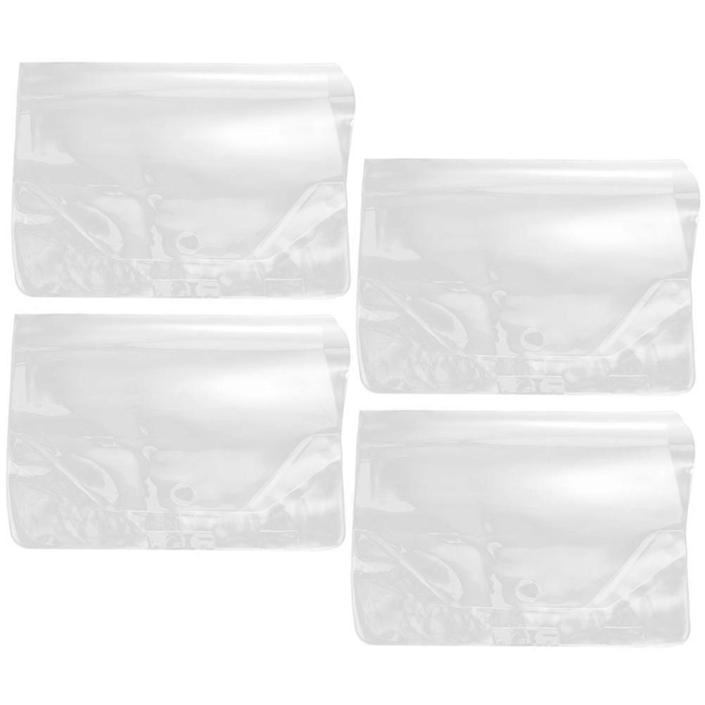 4Pcs Waterproof Book Protectors Clear Design for Children Transparent Pvc Material Anti-scratch Feature