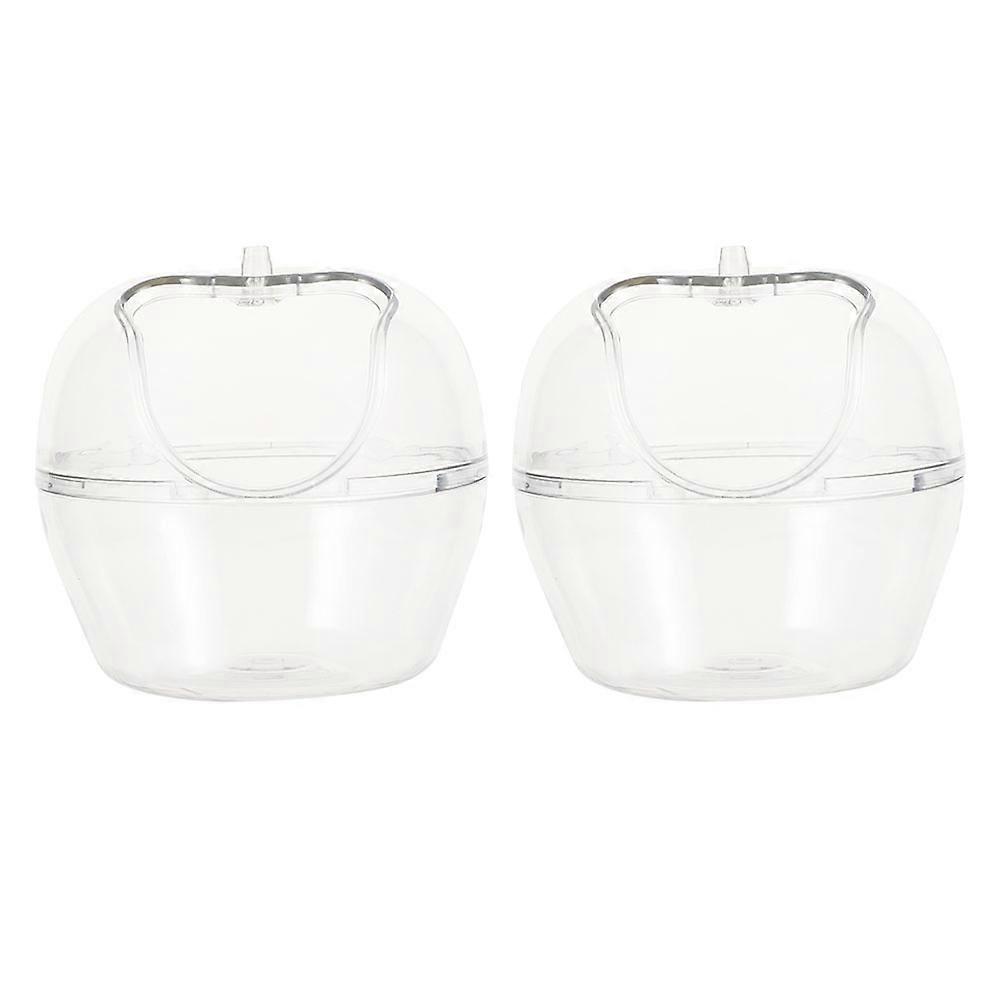 ハムスターサンドバスコンテナ取り外し可能なプラスチック製バスルームケージアクセサリー小型ペット用スナネズミドワーフハムスターマウス透明ペットバスタブ快適