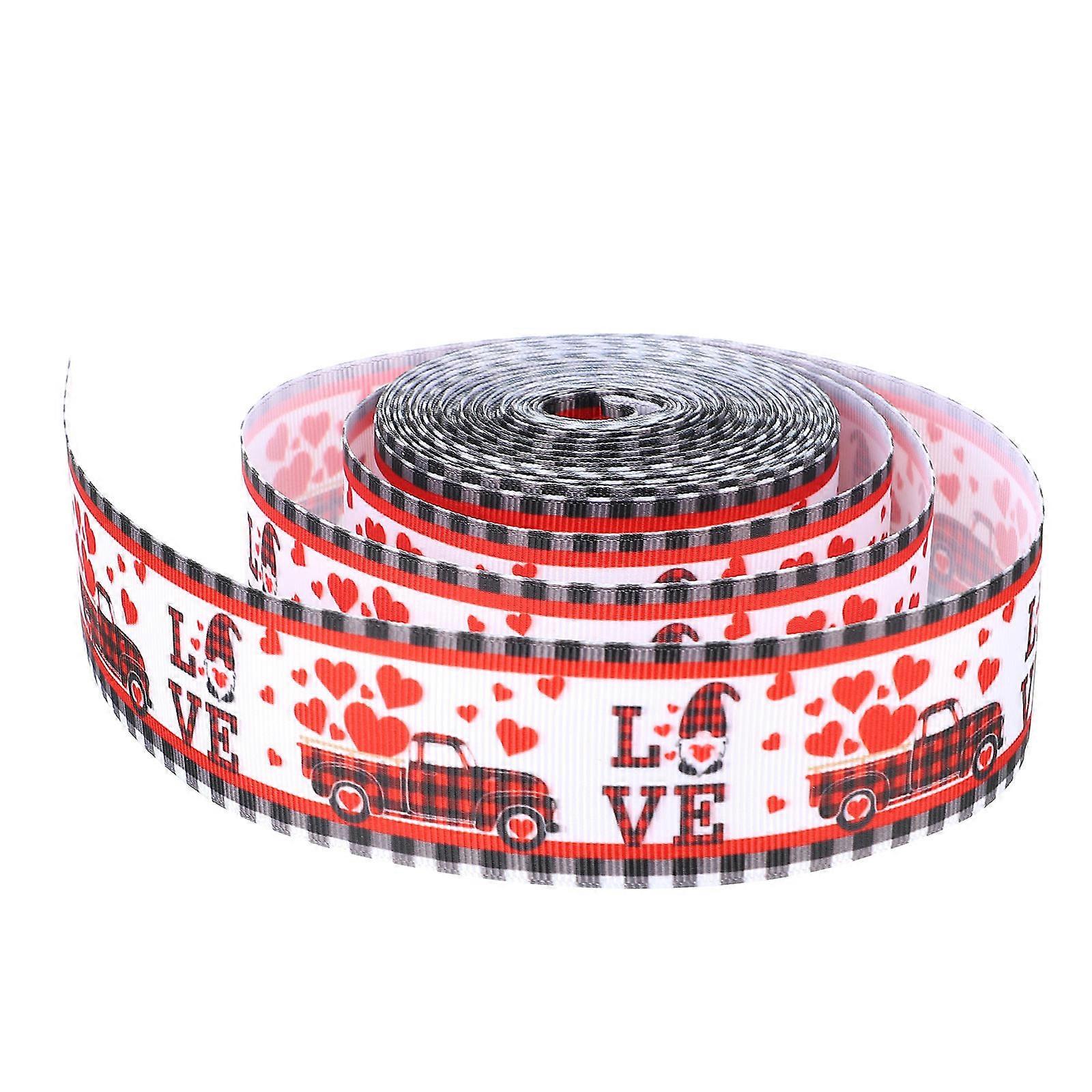 Polyester DIY Bowknot Decor Ribbon 1 Roll For Valentine's Day Occasions And Friends Family Gifting