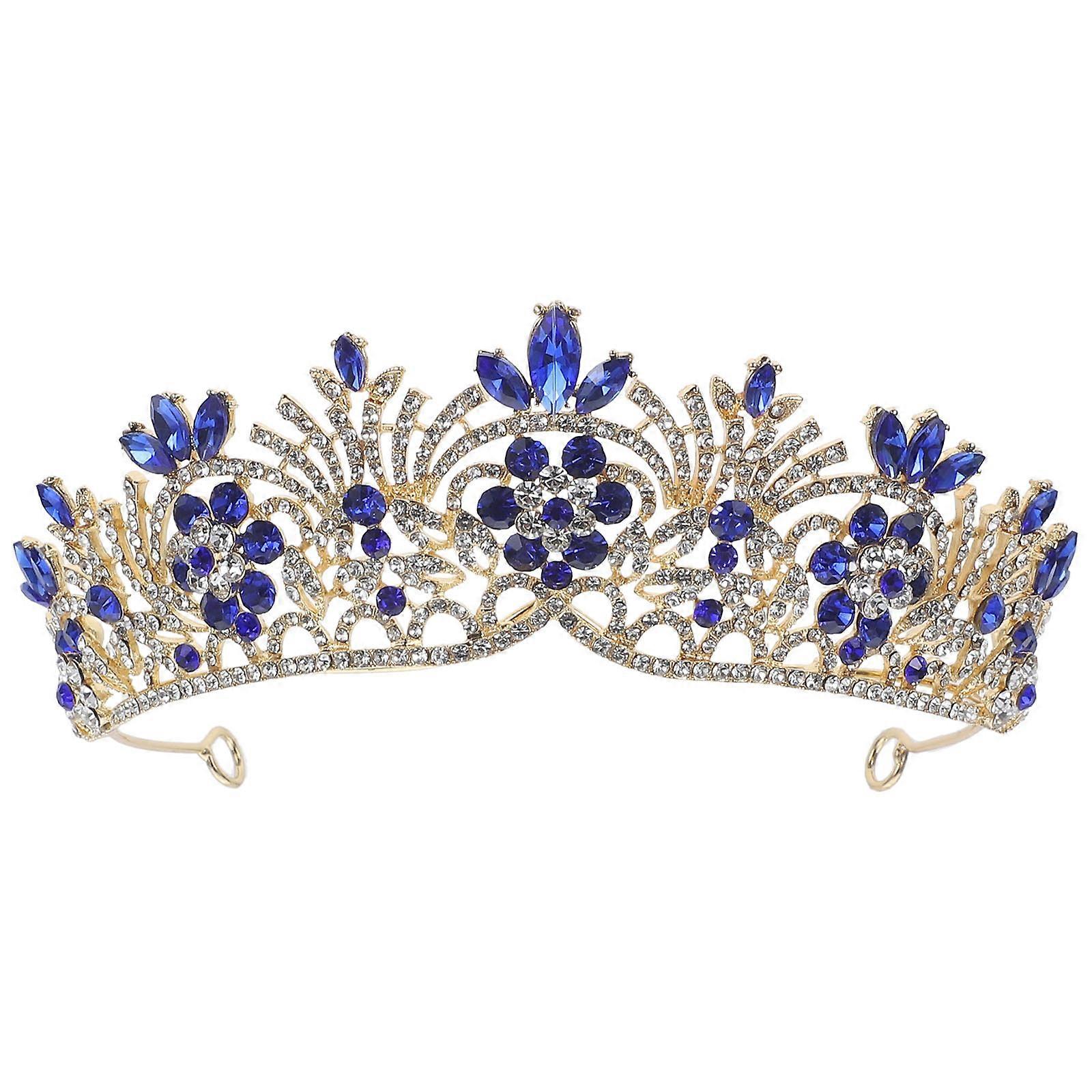 Beautiful Rhinestone Crown For Women's Hair Styling Gifts Suitable For Weddings And Birthdays 1Pcs