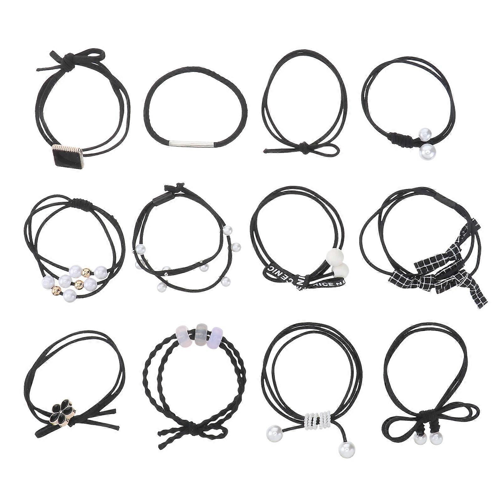 Here's a polished and professional product description based on your input:
**Nylon Hair Bands Set – Durable Elastic Hair Rings for Women**