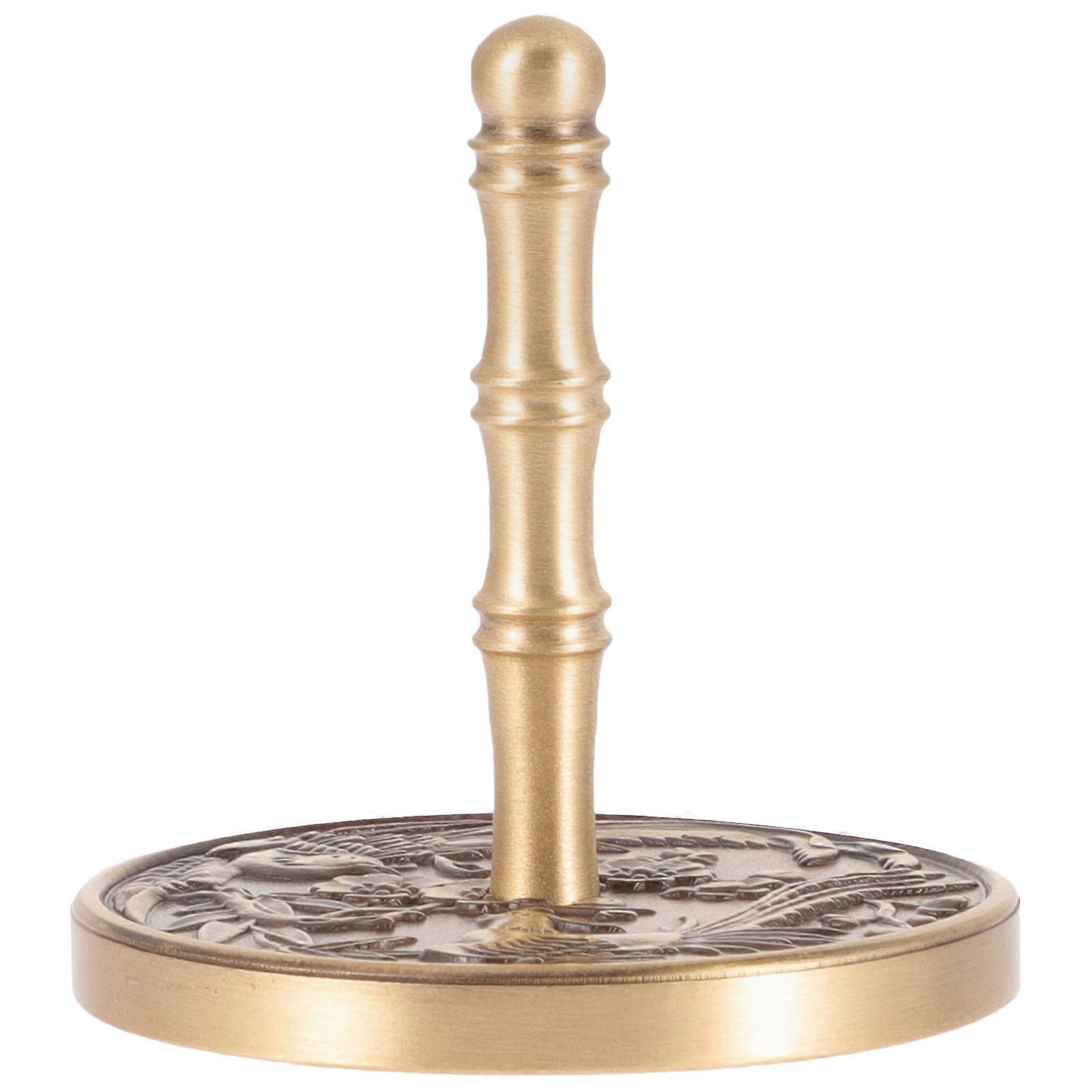 Smoothing Incense Ash Tool Copper Incense Pressing Accessory For Aromatherapy Enthusiasts 5.2X5CM 1Pack