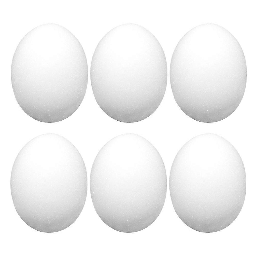 Sponge Eggs Trick Props For Stage Performance 6Pcs White Egg-Shaped Realistic Appearance Accessories