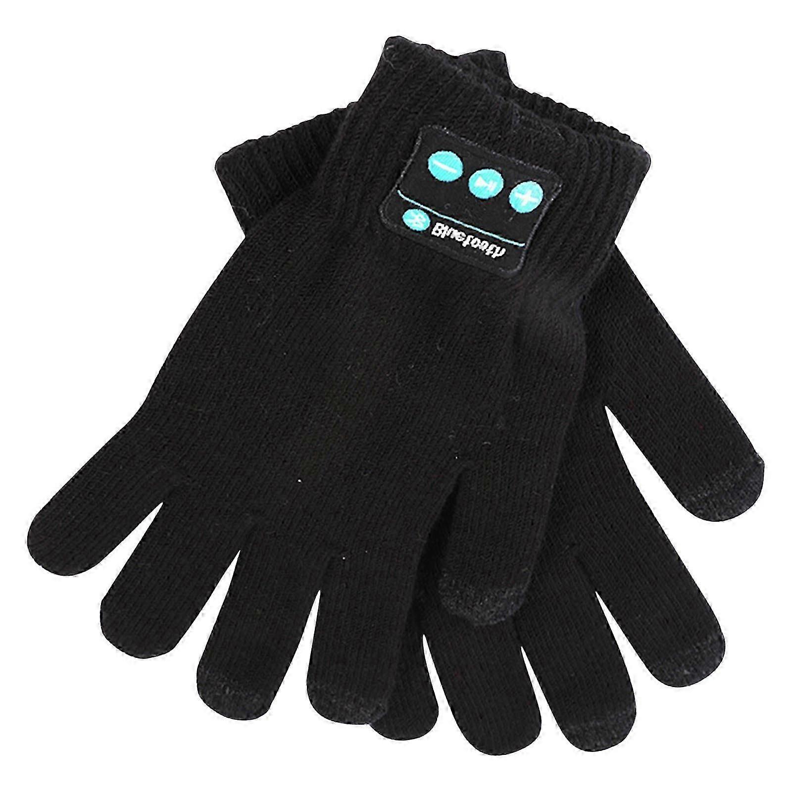 Warm Touchscreen Bluetooth Gloves with Built-in Headphones for Music & Calls