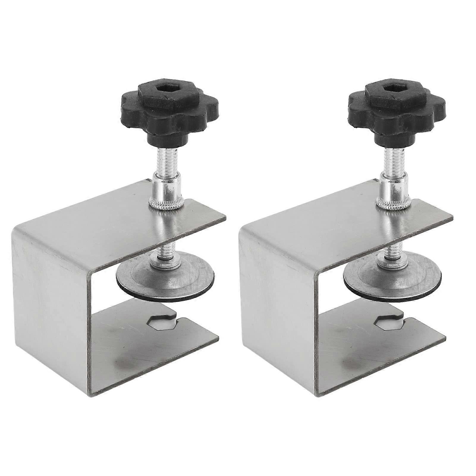 Pack of 2 Drawers Front Installation Clamps Drawers Attachment Clip Drawer Table Bracket Holder Jig for Wood Processing Installation
