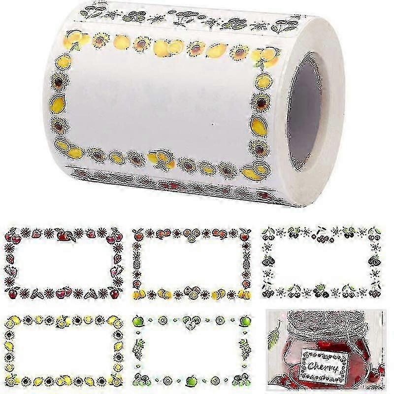 250 Self-Adhesive Food Labels for Jams & Jars - 5x3cm Waterproof Container Tags - WEI KE