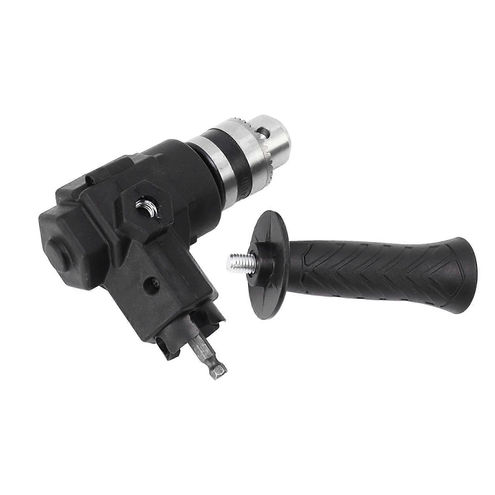 90degree angle drill, bearing steel, rightangle bent extension accessory with transmission system for most standard drills