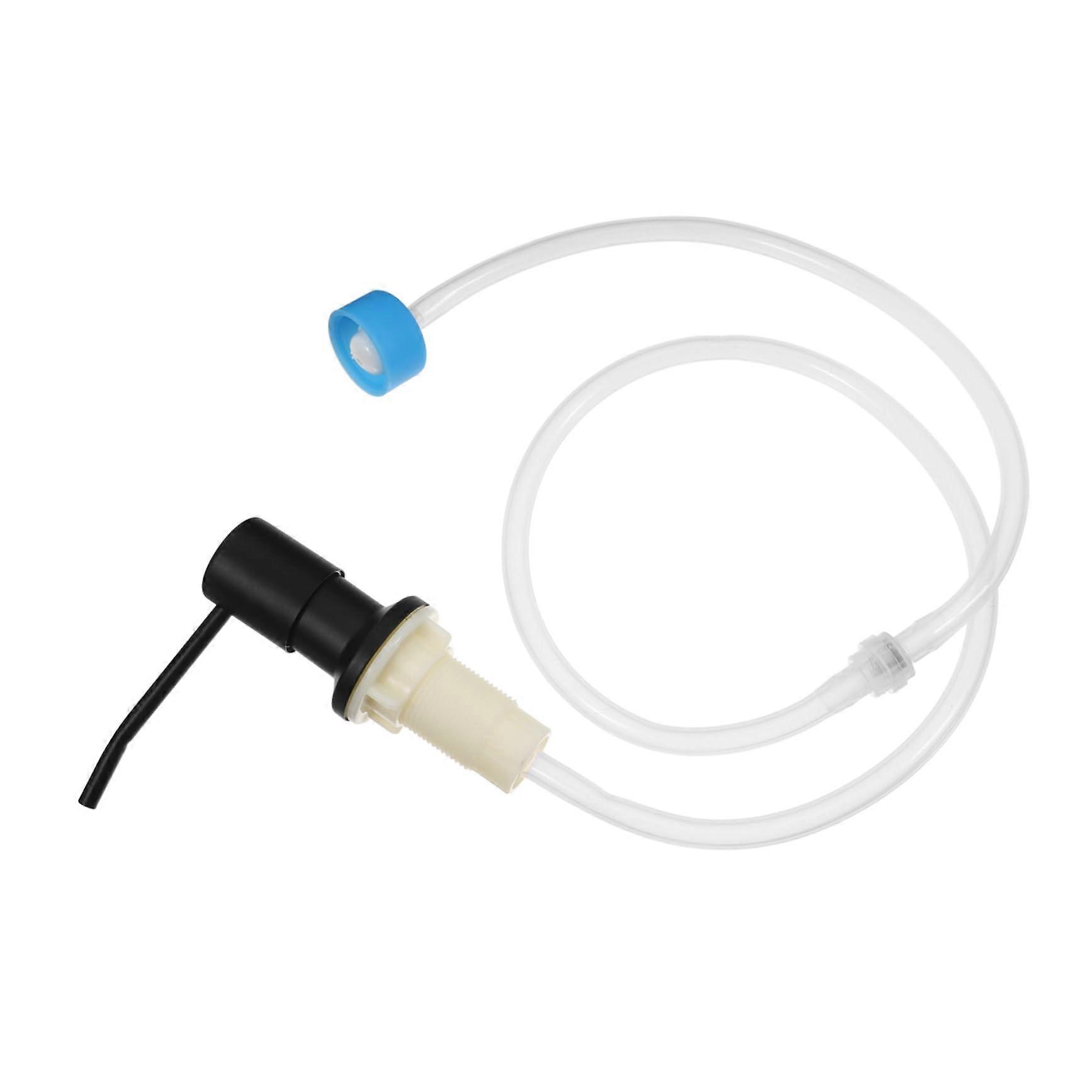 Soap Dispenser Pump with Hand Press and Extension Hose, Durable Corrosion-Resistant, Ideal for Kitchen Sinks and Liquid Soap
