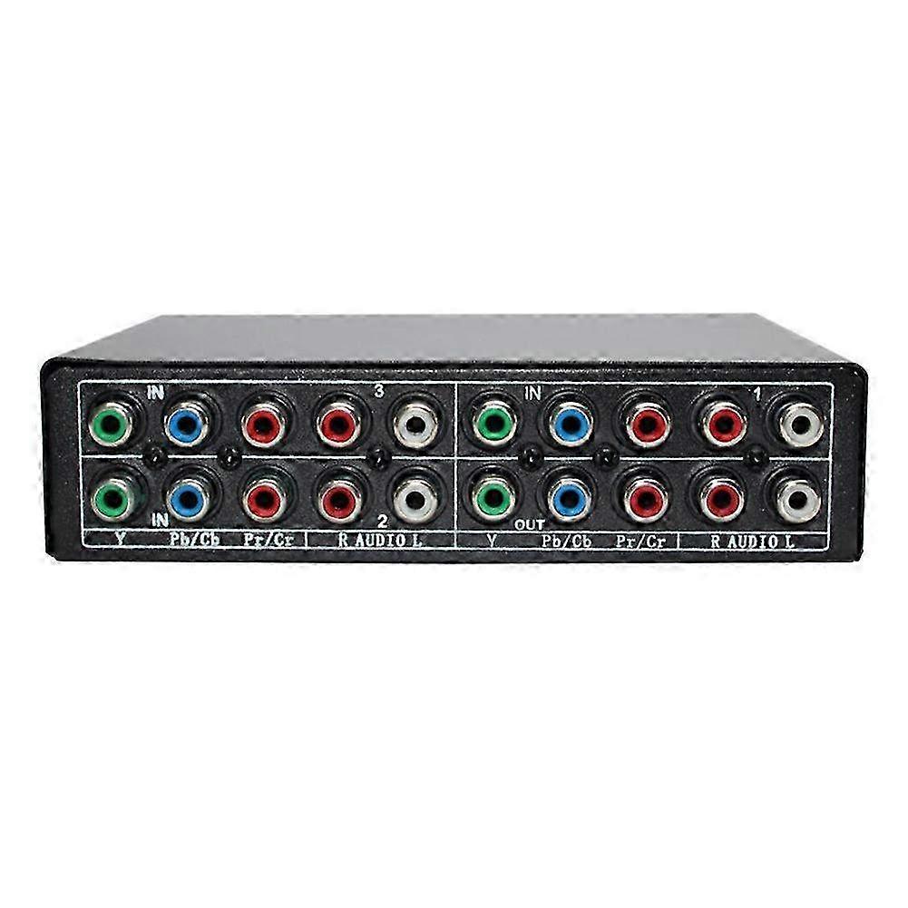 5-Way RGB Component Switch Selector with 3-Way YPBPR Cable for PS2, DVD Player, TV AV Switcher and Home Theater Systems