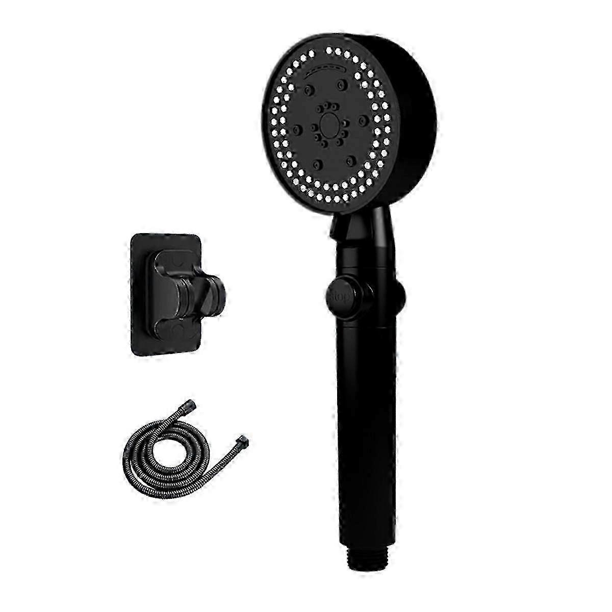 Portable High-Pressure Handheld Showerhead with Long Hose for Showering Experience