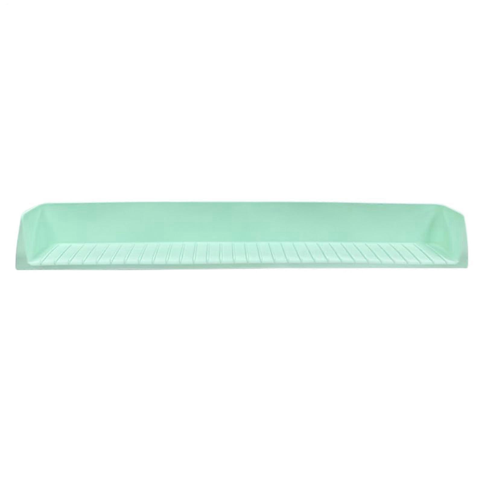 Bathtub Splash Guard Silicone Water Barrier 31.5x4.53 Inch with Suction Cups for Toddler Toy Storage and Overflow Prevention