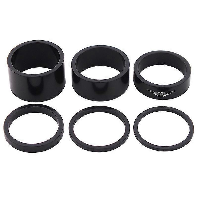 Bicycle Aluminum Washers, 6 Pieces with Multiple Thicknesses, Suitable for Various Bike Models, Bicycle Washers