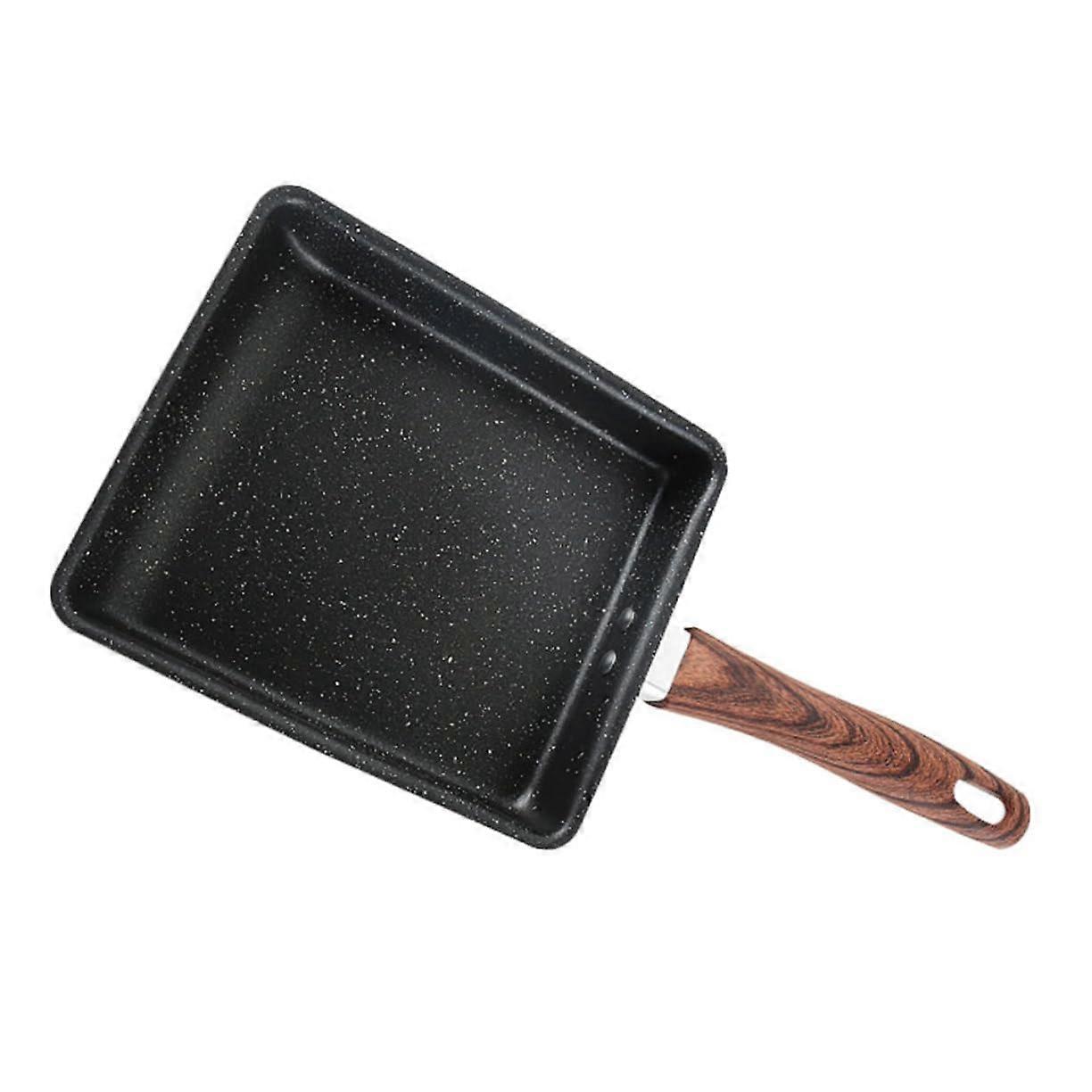 Tamagoyaki Pan Ergonomic Design Non Stick Coating Square Pan Flat Bottom Pancake Frying Pan Durable