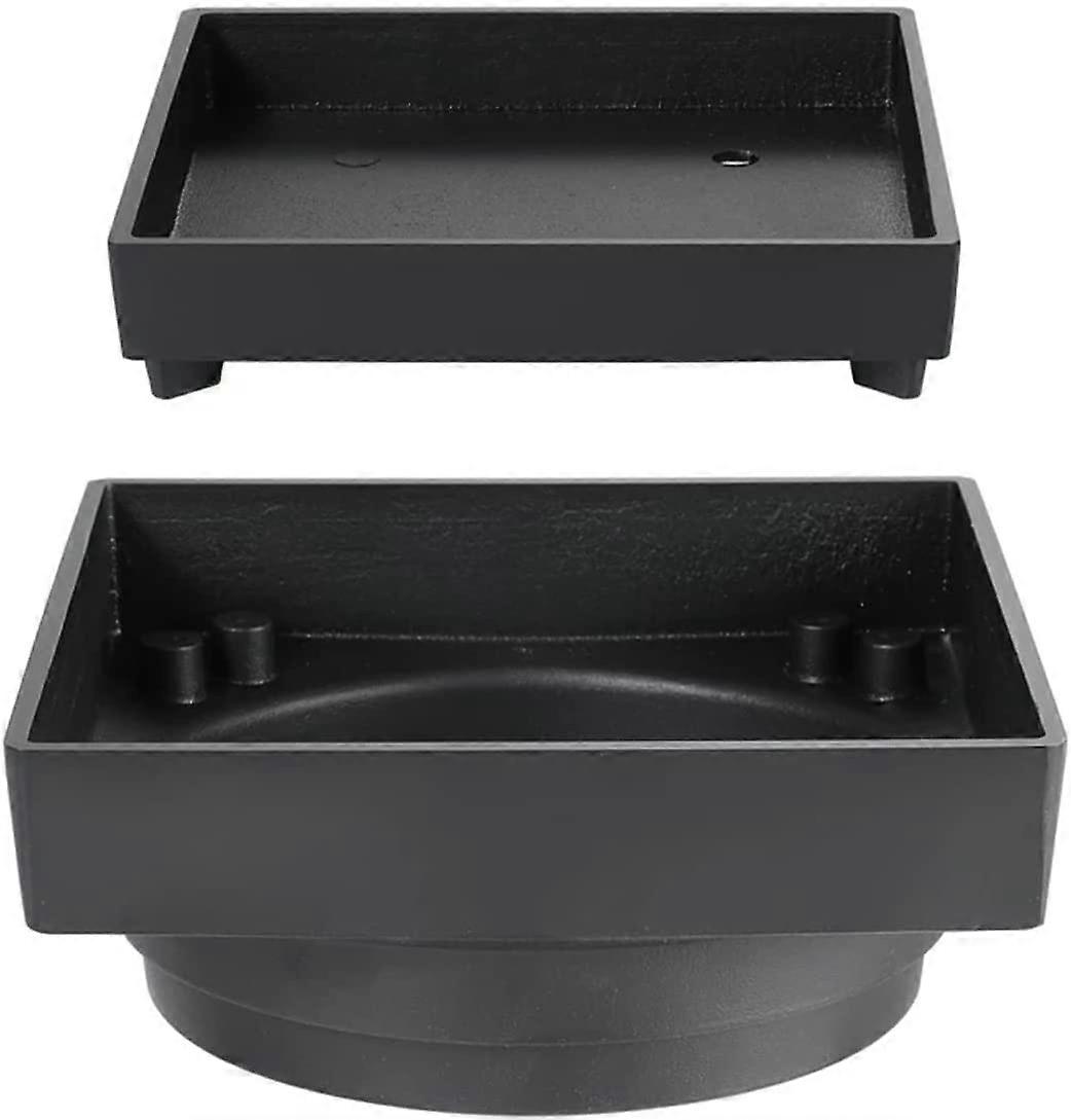Floor Drain Tile Insert Shower Drain Square Grate Black Antique Finish Invisible Bathroom Drain