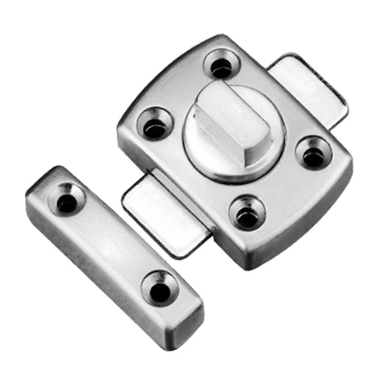 Zinc Alloy Door Locking Mechanism - Durable Bathroom and Cabinet Security Solution, Easy No-Drill Installation