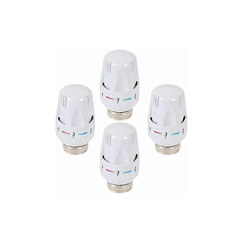Thermostatic Radiator Heads - Set of 4 for Replacement, Energy Efficient.