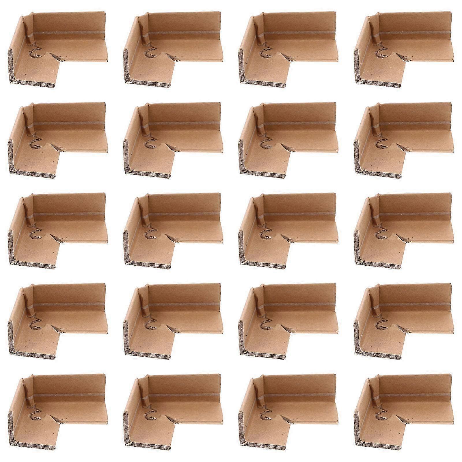 20-Pack Corner Protectors for Edge Protection in Moving, Storage, and Packaging (6.29X1.57X0.12in)