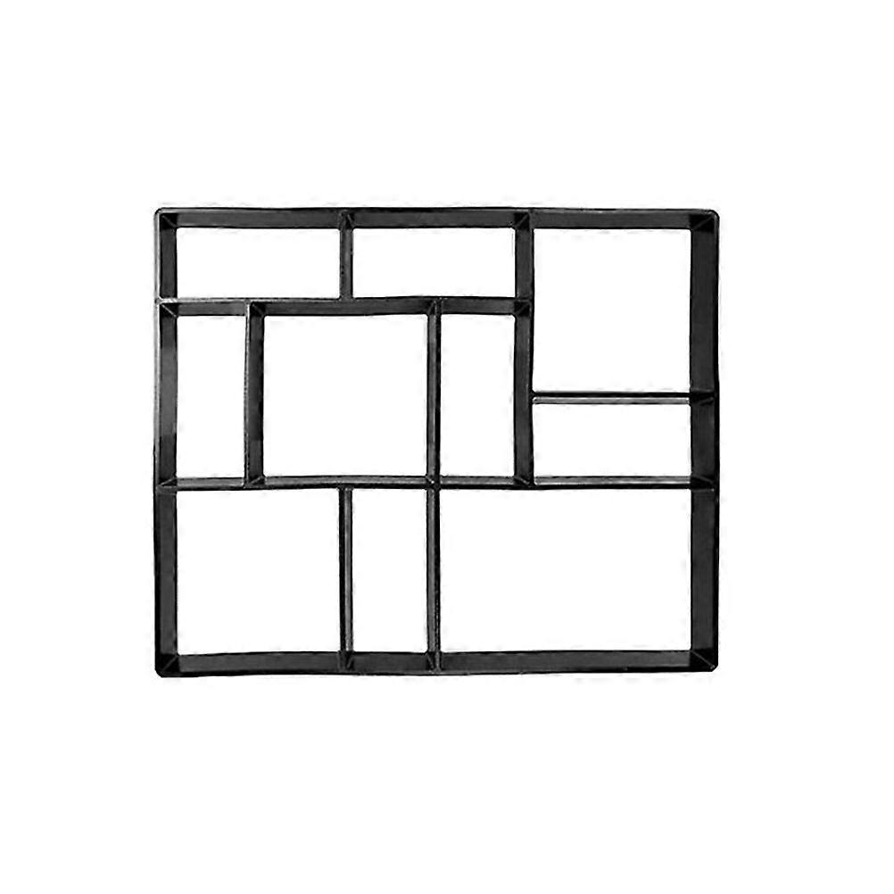 פלסטיק DIY Path Maker עובש ריצוף ידני תבניות לבני מלט לעיצוב גינה 45 * 40 ס"מ