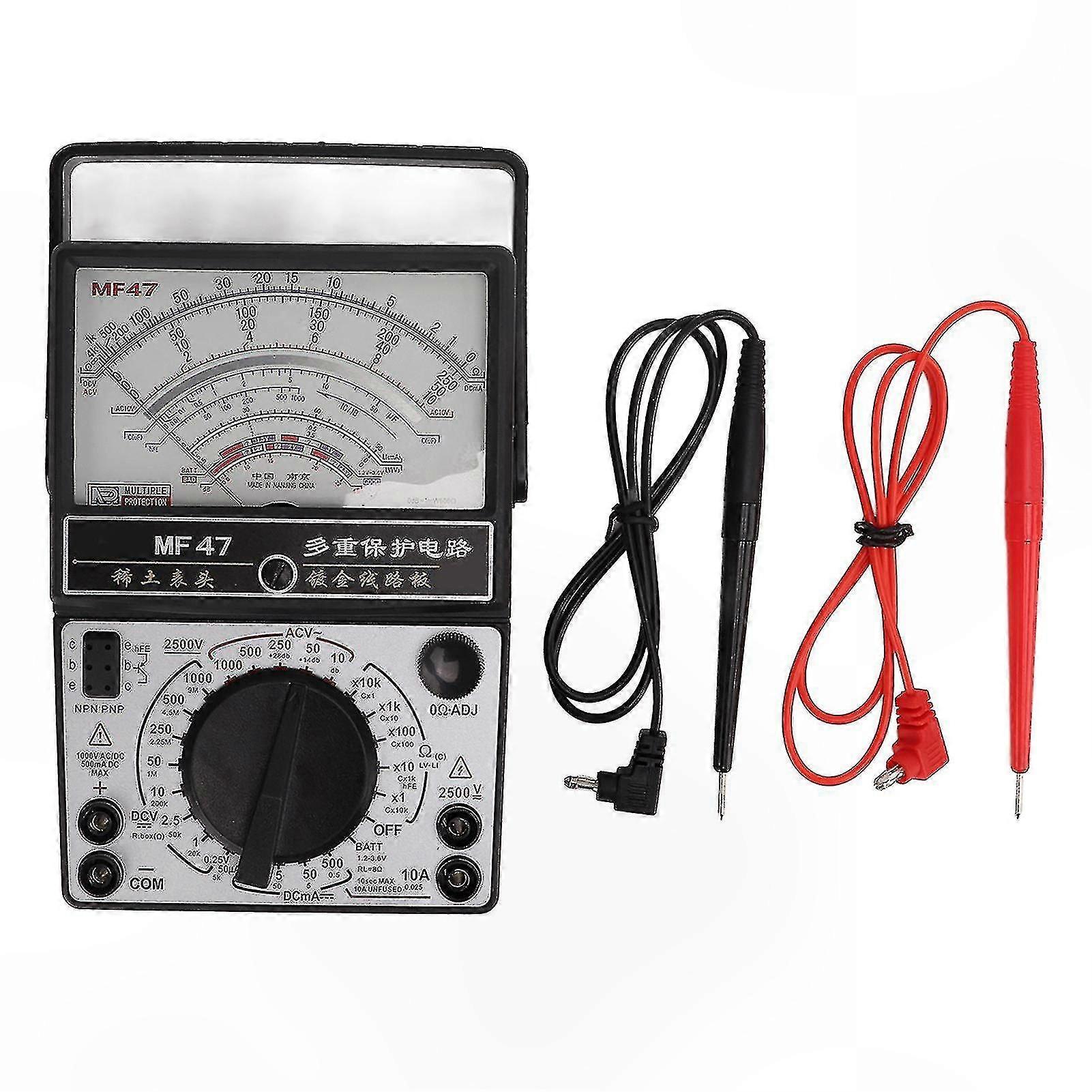High Precision Analog Multimeter with Internal Magnetic Pointer for Industrial Voltage Measurement