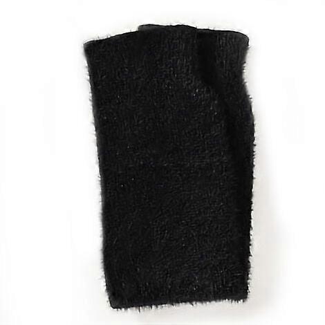 Women's Open Finger Wool Lined Winter Gloves
