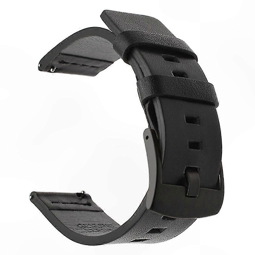 Leather Replacement Band for Smartwatches - 24mm Watch Strap Compatible with Multiple Models