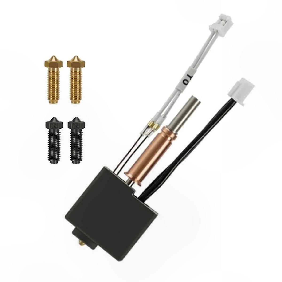 3D Printer Hotend Kit with Nozzle and Thermistor for Replacement Use