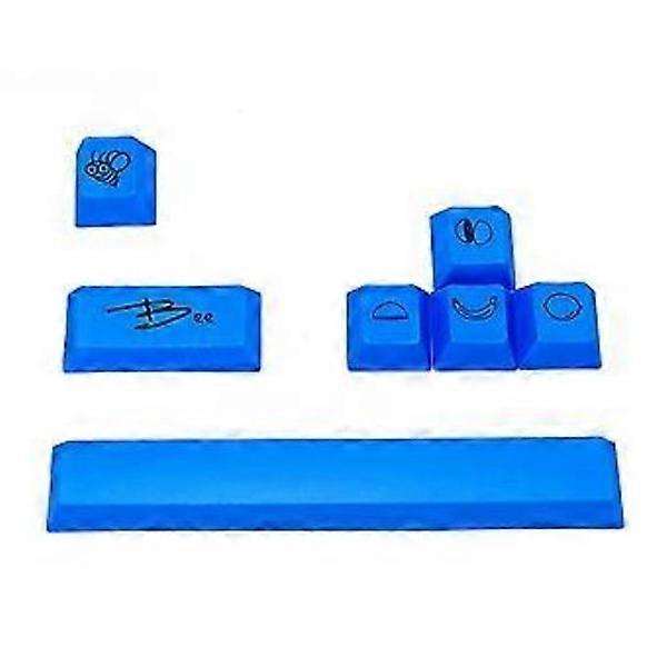 Only Keycap, DIY PBT 6.25U Spacebar Esc Enter Arrow Key Five Sides Dye-Subbed Keycap for Mechanical Keyboard Little B