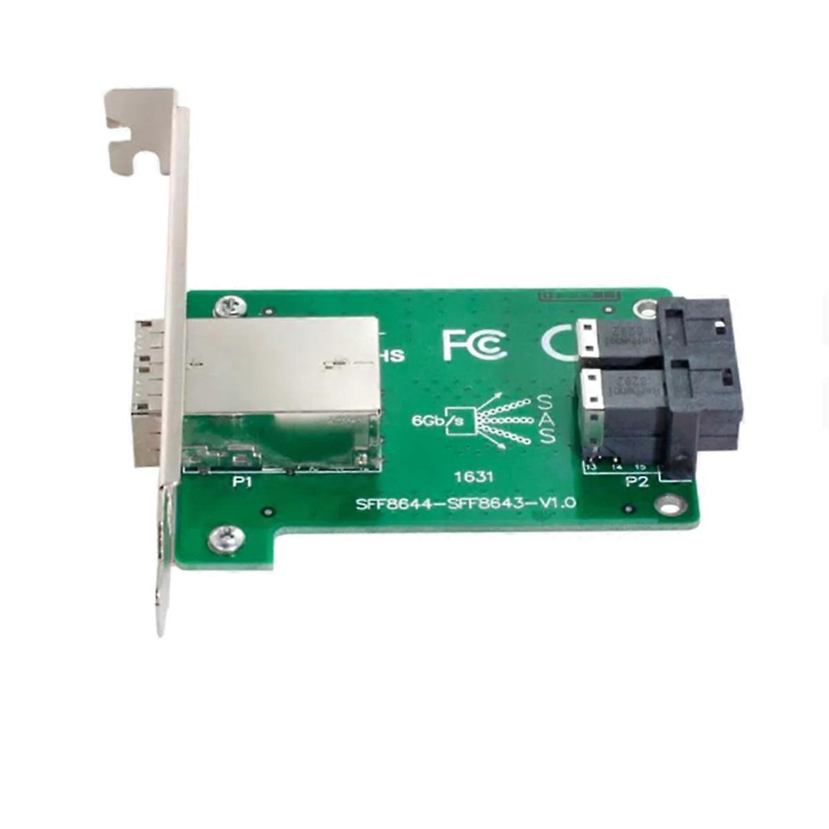 12G 2-Port SFF-8644 to SFF-8643 Expansion Card XIC4383