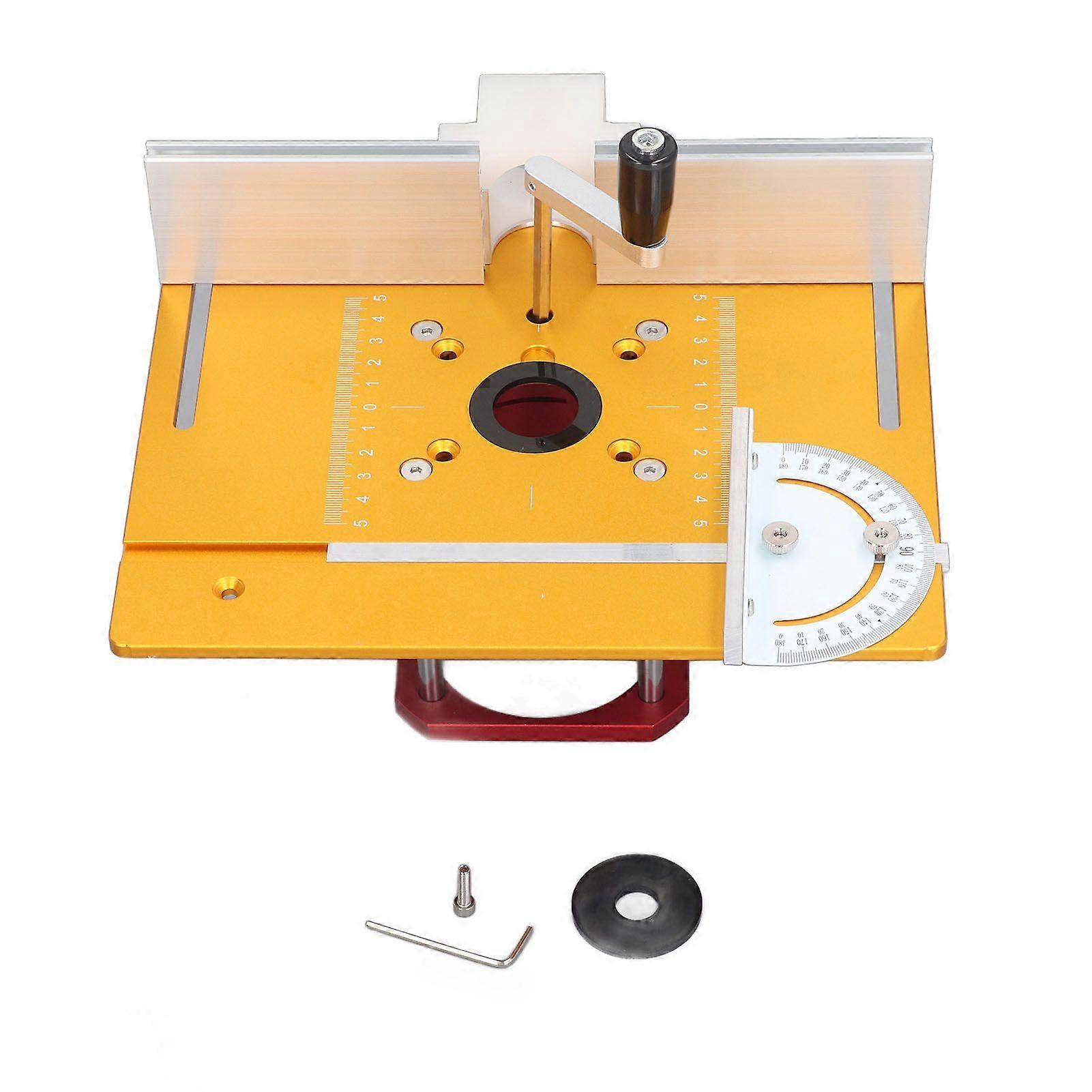 Router Lift Kit 054mm Lifting Base Router Table Insert Plate for 6465mm Trimming Milling Machines
