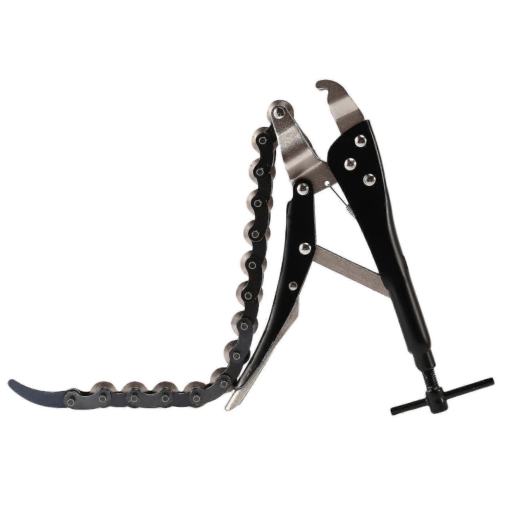 Cutting pliers, 6x25cm black metal, comfortable grip for confined spaces