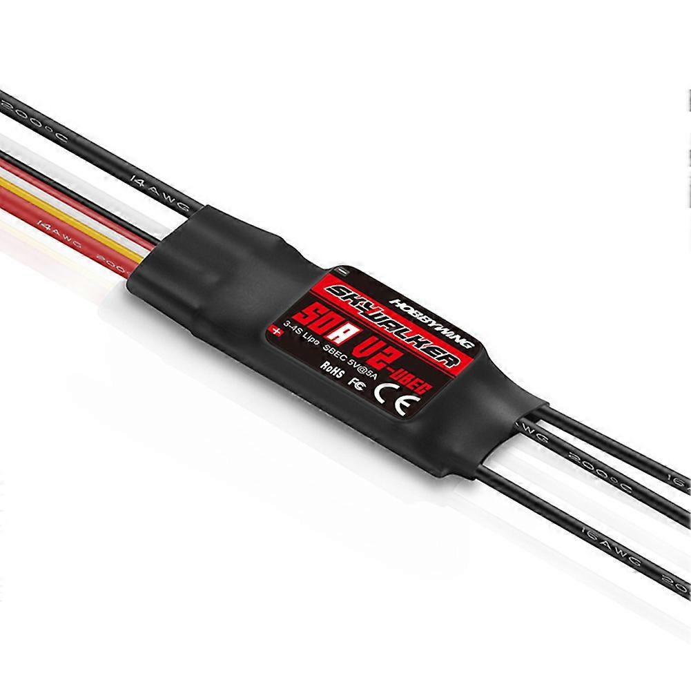  50A V2 ESC Speed Controller with UBEC for RC Airplanes Helicopter 50A