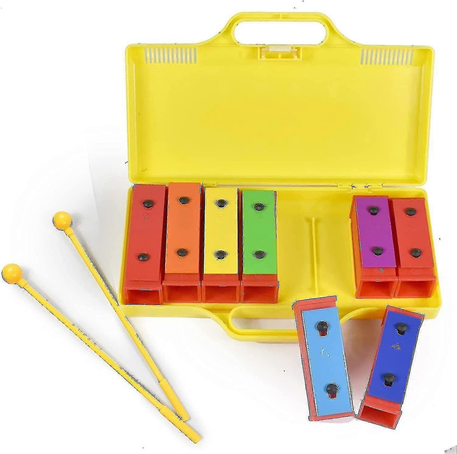 8 Note Chromatic Xylophone Carillon Resonator Bell With Yellow Casing