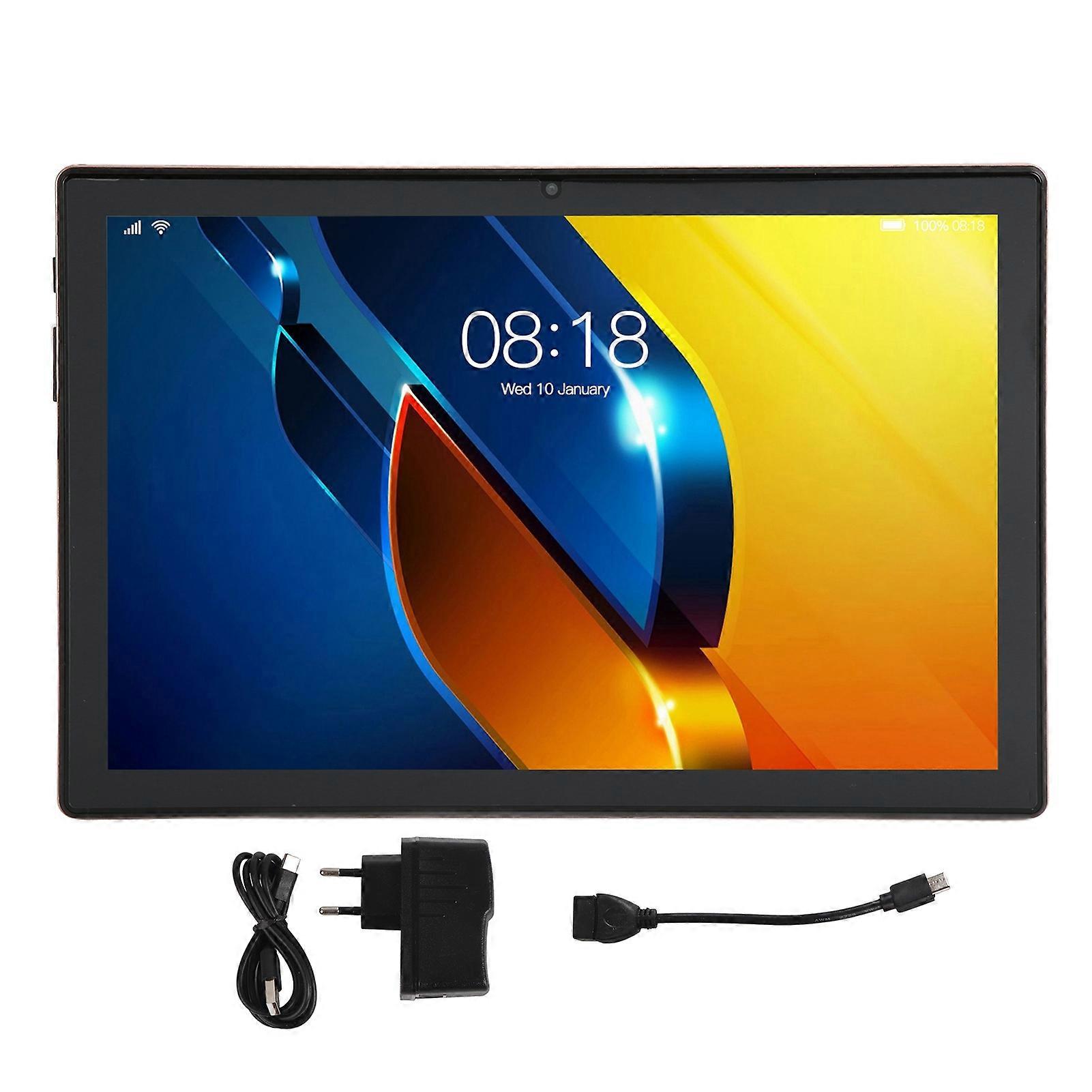 10in Tablet Android 11 Gold 8 Core CPU 6GB 128GB 1920x1200 Dual Band WiFi 8800mAh