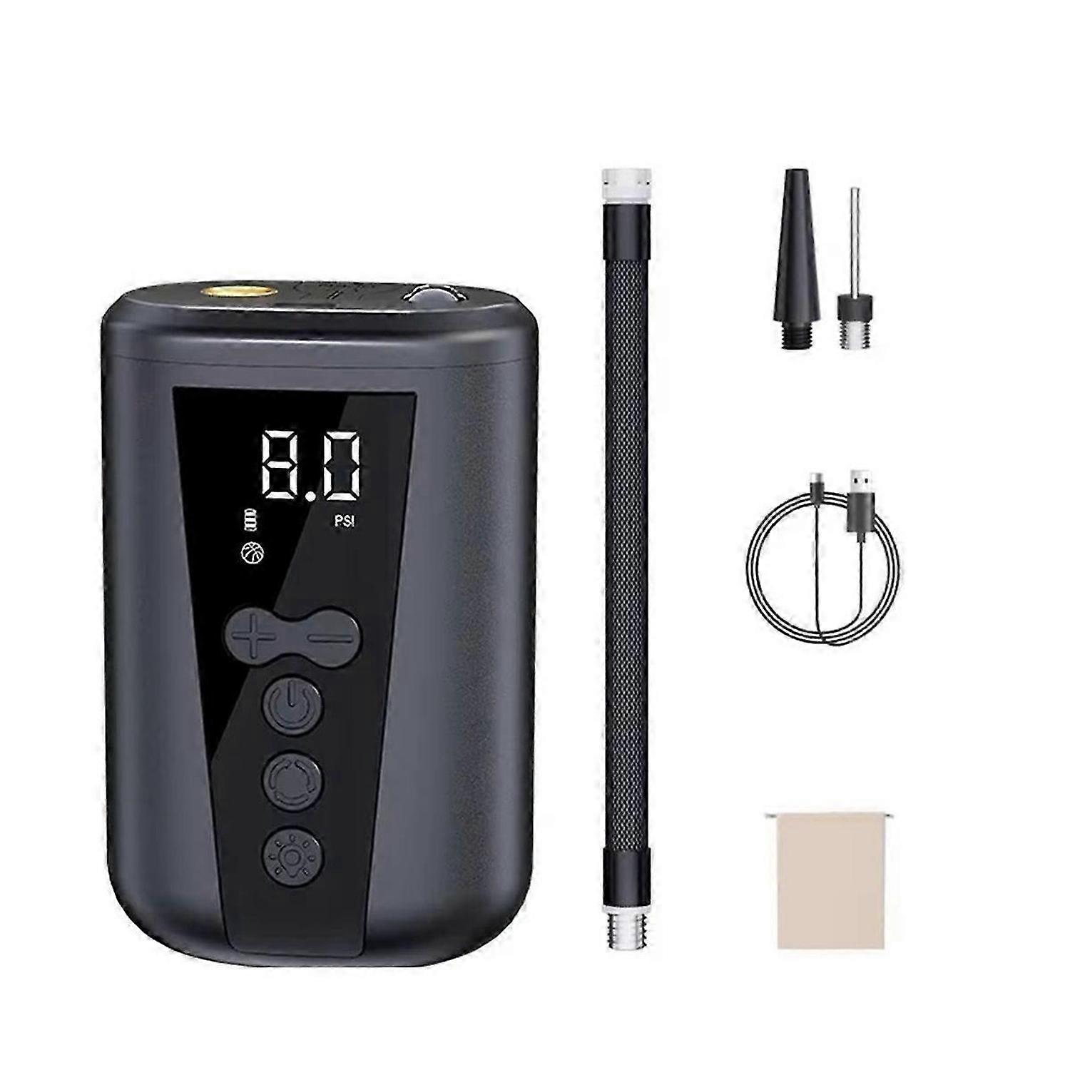 Digital Air Pump with LED Light Wireless Inflator Air Compressor