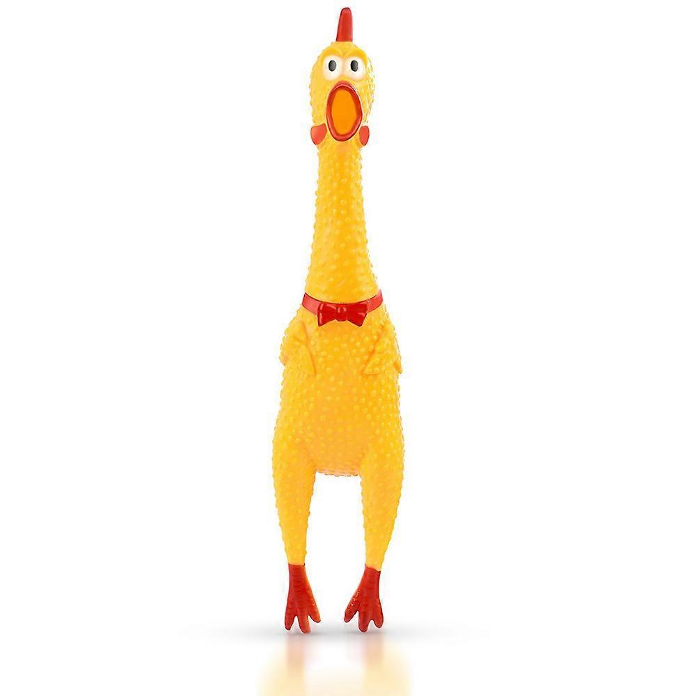 29CM Screaming Chicken Squeeze Sound Toy Pets Shrilling Decompression Tool Funny Gadgets