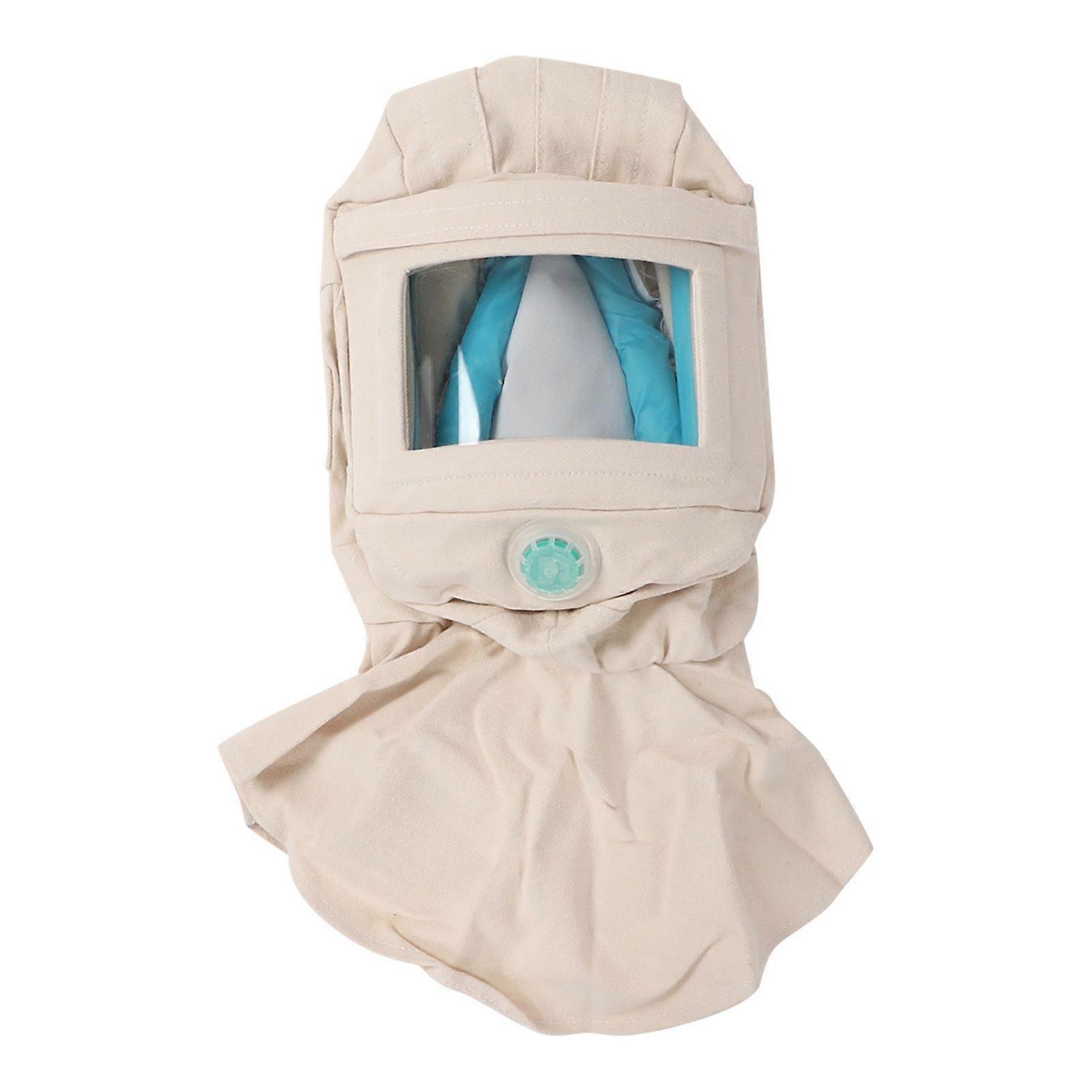 Sand Blasting Hood Anti Wind Dust Protective Face Shield Breathable Protection for Polishing Sanding